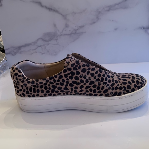 J slides leopard print leather platform sneakers - Picture 3 of 8
